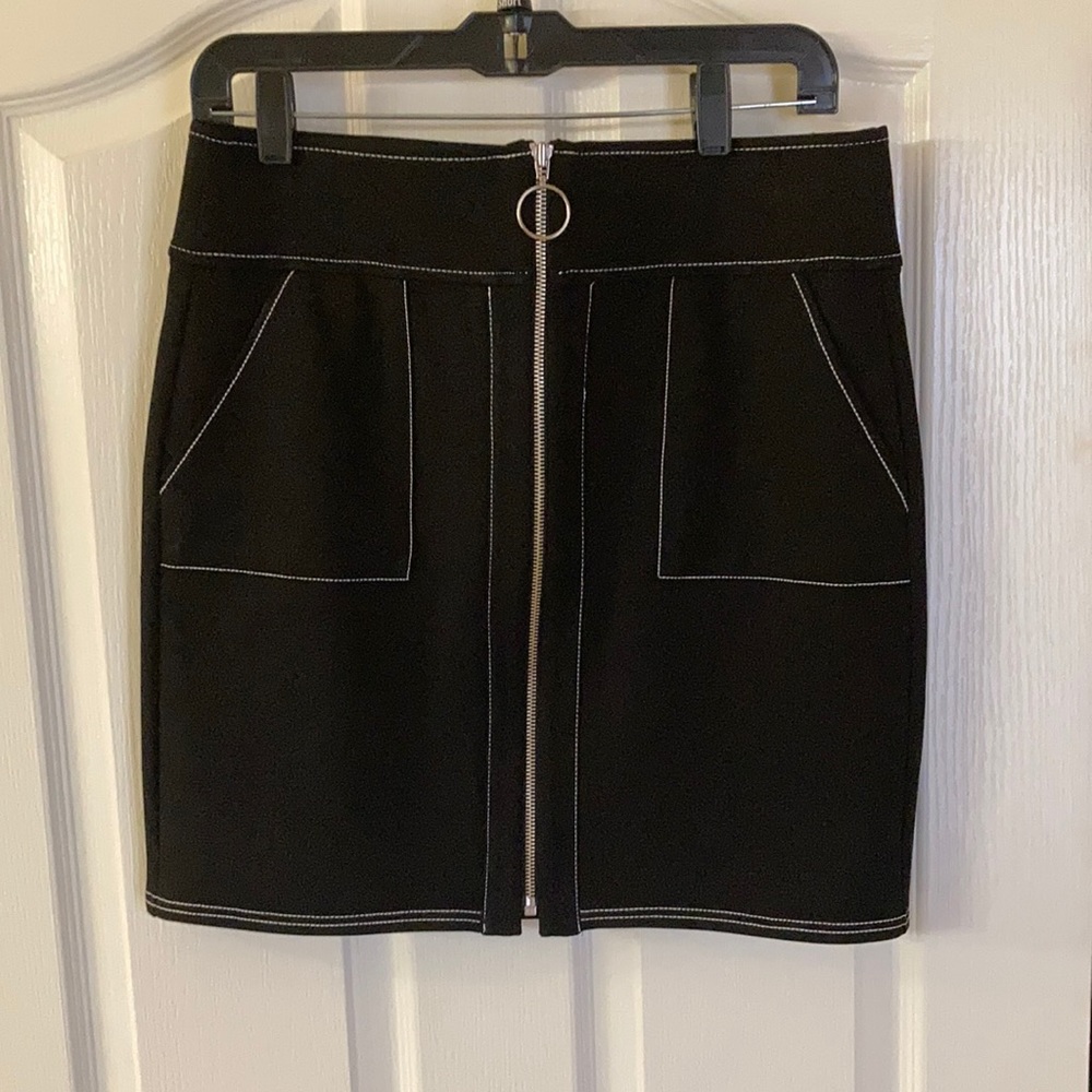 Black pencil skirt
